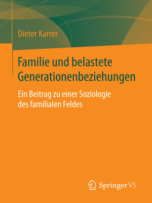 cover image of Familie und belastete Generationenbeziehungen